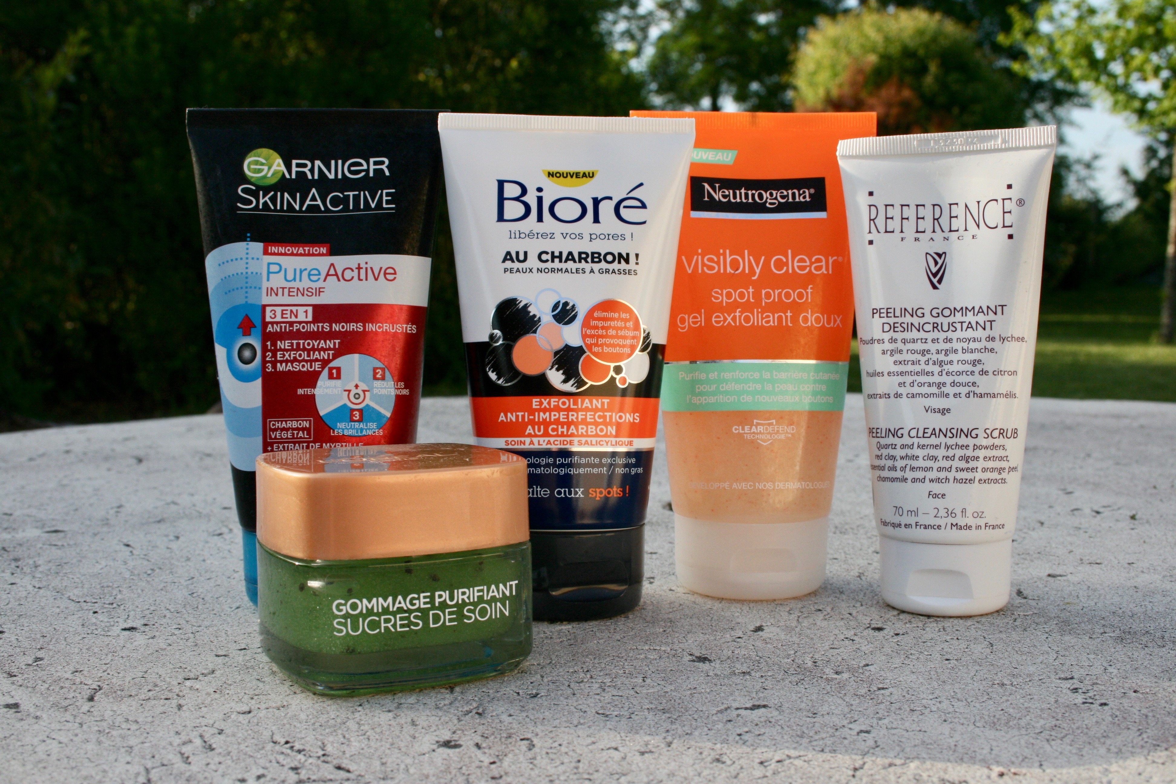 Exfoliants peaux grasses et mixtes