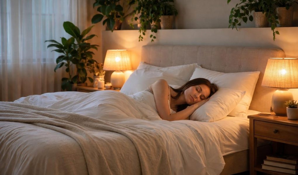 chambre-coucher-lumiere-douce-plantes