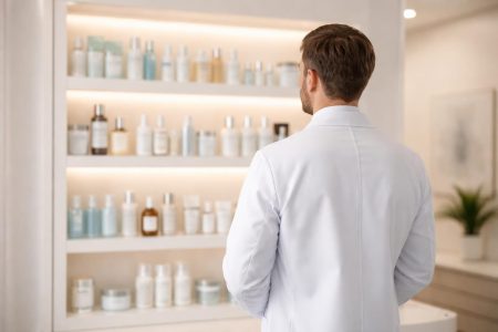 dermatologue-produits-soins-peau-etagere