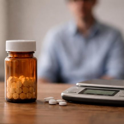 flacon-medicament-table-balance-silhouette