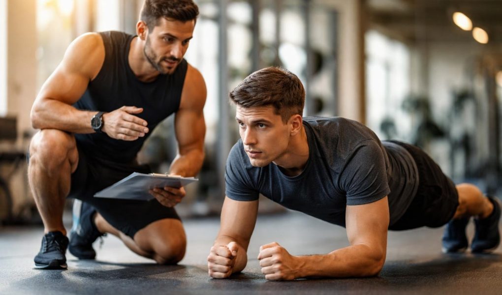 entraineur-fitness-gainage-dos-droit