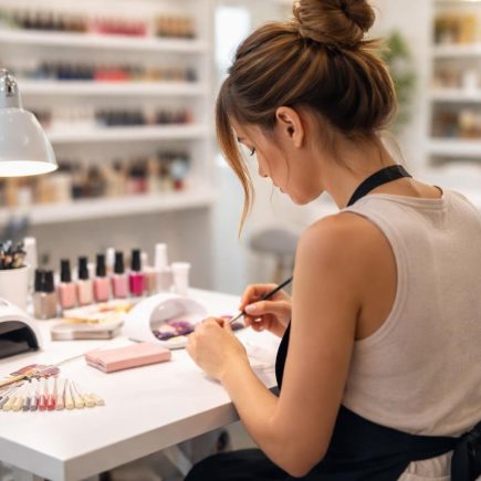 femme-travail-salon-outils-manucure