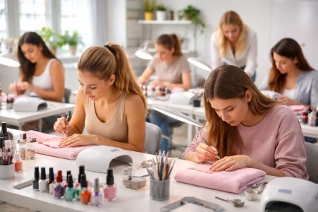 etudiants-modele-ongles-vernis-multicolores