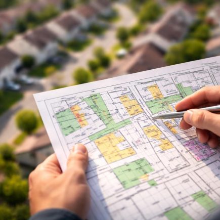 plan-cadastral-maison-residentiel-flou
