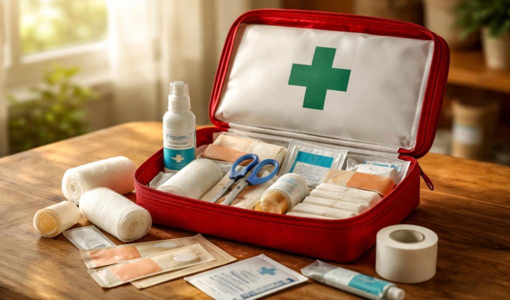 trousse-secours-bandes-desinfectants-pansements