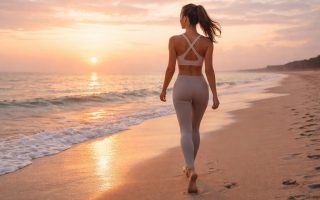 femme-dos-plage-lever-soleil