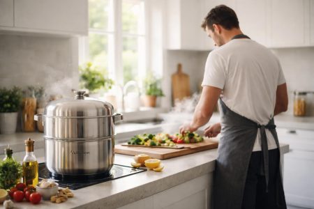 cuisine-moderne-cuisinier-legumes-vapeur
