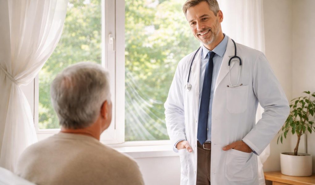 medecin-blouse-fenetre-personne-dos