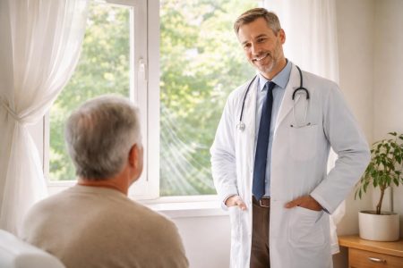 medecin-blouse-fenetre-personne-dos