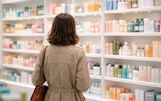 personne-dos-presentoir-pharmacie-produits-beaute