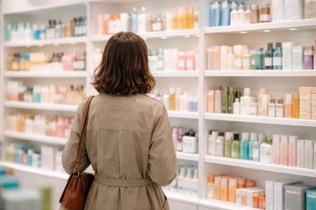 personne-dos-presentoir-pharmacie-produits-beaute
