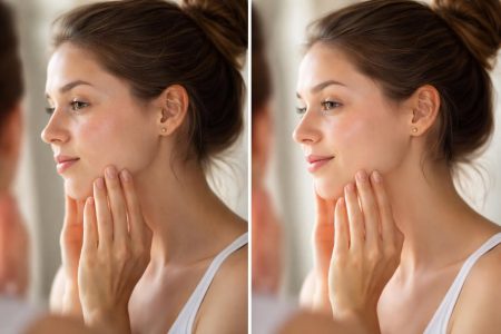 femme-peau-irritee-lumineuse-miroir