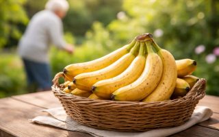 panier-bananes-table-bois-jardin