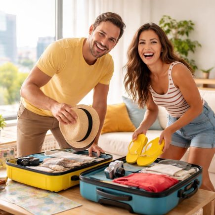 couple-valises-salon-moderne-paysage-urbain