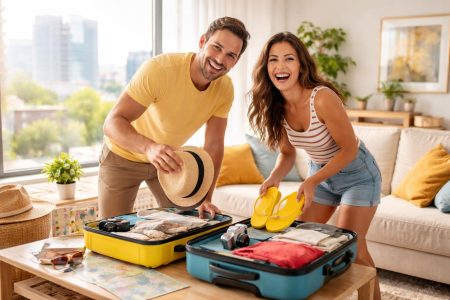 couple-valises-salon-moderne-paysage-urbain